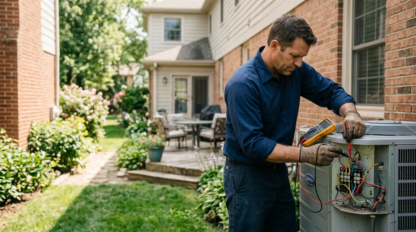 HVAC technician working near Owingsville, KY